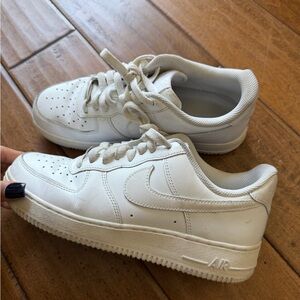 Nike White Low-Top Leather Sneakers